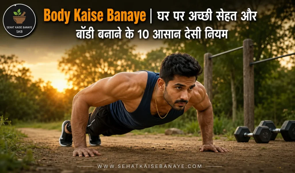 Body Kaise Banaye | घर पर अच्छी सेहत और बॉडी बनाने के 10 आसान देसी नियम 1 Body Kaise Banaye